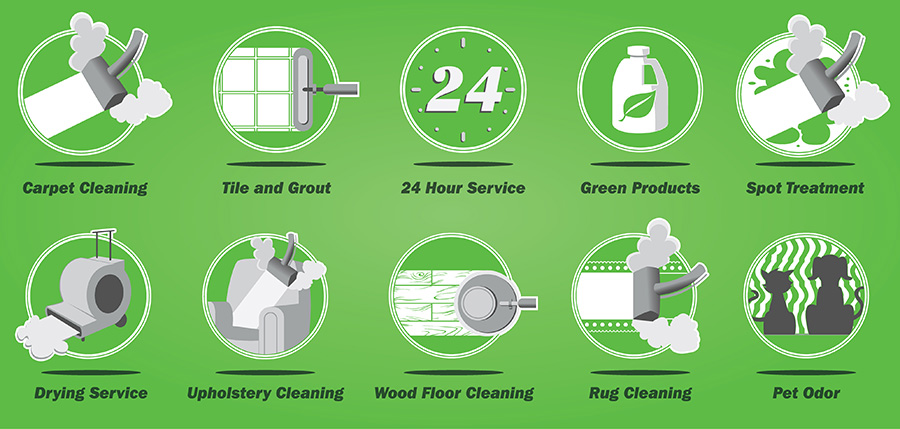 Carpet Cleaning Icon Set